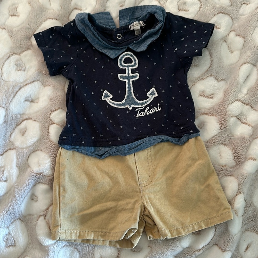 Tahari baby 6-9 months single piece suit